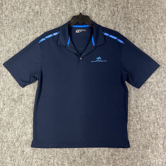 Nike Golf Polo Shirt Men L Dri Fit Bonsai Produce Business Casual Preppy‎ Rugby - Picture 1 of 10